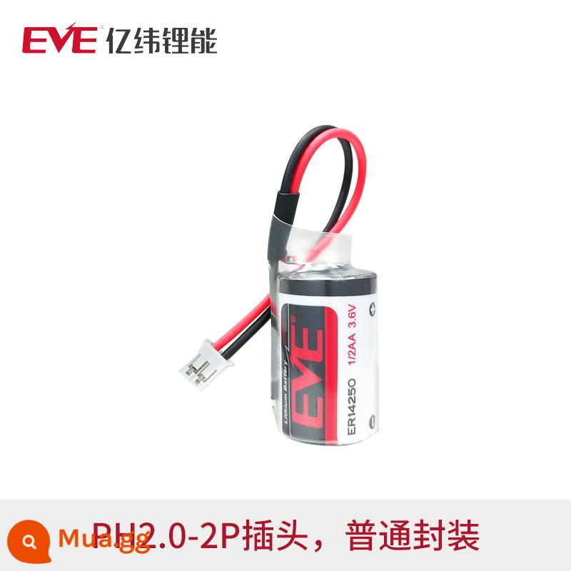 EVE Pin Lithium Năng Lượng ER14250 3.6V Thiết Kế Chương Trình Nhạc Cụ Thông Minh Điều Khiển Công Nghiệp PLC 1/2AA Dùng Một Lần - Cáp cắm 2.0B