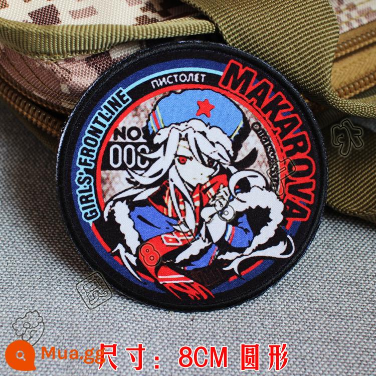 Girls Frontline Velcro Chapter In Armband Gun Girl Hai chiều Ba lô Sticker Griffin 404 Squad Morale Chapter - MAKAROVA [tròn 8cm]