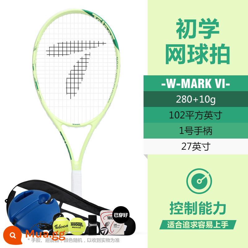 Vợt tennis Tianlong carbon dành cho sinh viên đại học, nam và nữ, người mới bắt đầu chơi đơn với bộ thiết bị luyện tập quần vợt phục hồi dây - MARK VI (tay cầm số 1) dành cho bạn gái có bàn tay nhỏ