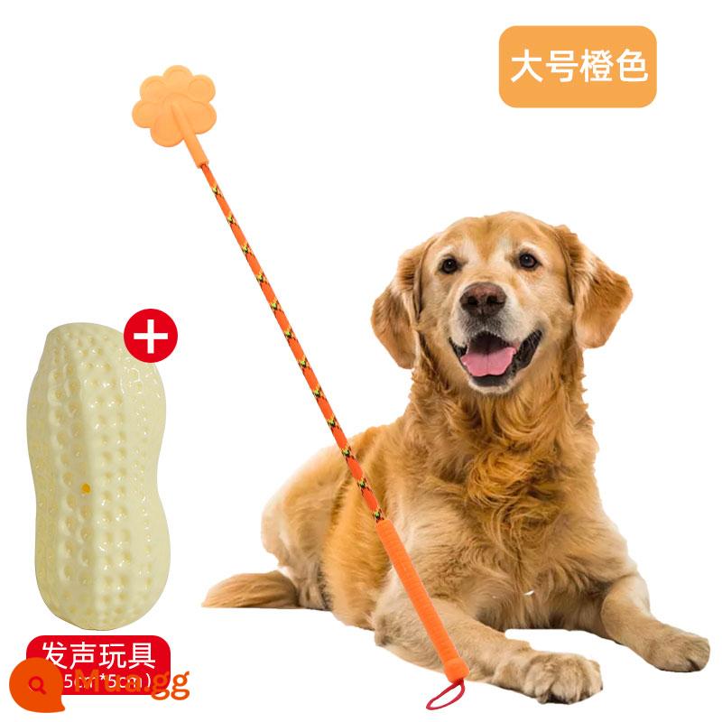 Dog hit dog stick thiết bị huấn luyện chó pet love beat roi huấn luyện dog stick dog hit stick training dog stick training đồ dùng cho chó - Đồ chơi âm thanh lớn + màu cam