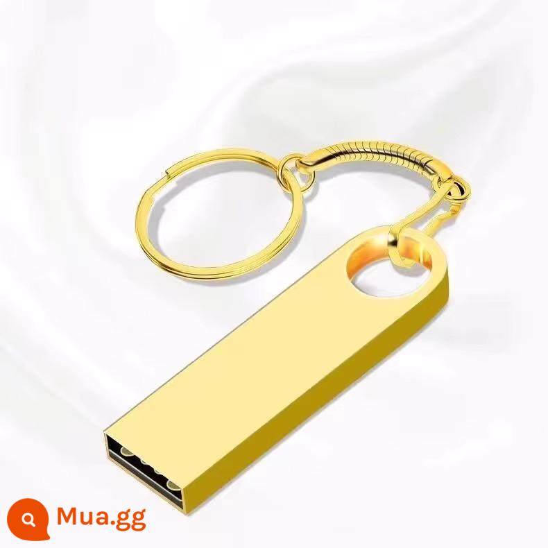 [Dung lượng lớn] Ổ đĩa flash U 128G đa năng cho điện thoại di động và máy tính, ổ đĩa flash USB tốc độ cao 64G phổ biến cho âm thanh và video trên xe hơi - [Cổ điển] Vàng