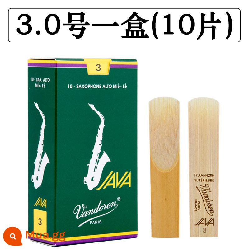 Hộp màu xanh lá cây sậy Bendlin JAVA alto sax sậy e-drop 2.5 Nhạc jazz nổi tiếng của Pháp Vandoren - Hộp màu xanh lá cây Wandelin alto số 3.0