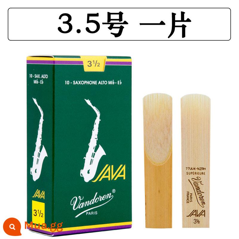 Hộp màu xanh lá cây sậy Bendlin JAVA alto sax sậy e-drop 2.5 Nhạc jazz nổi tiếng của Pháp Vandoren - Hộp xanh Wandelin alto số 3,5