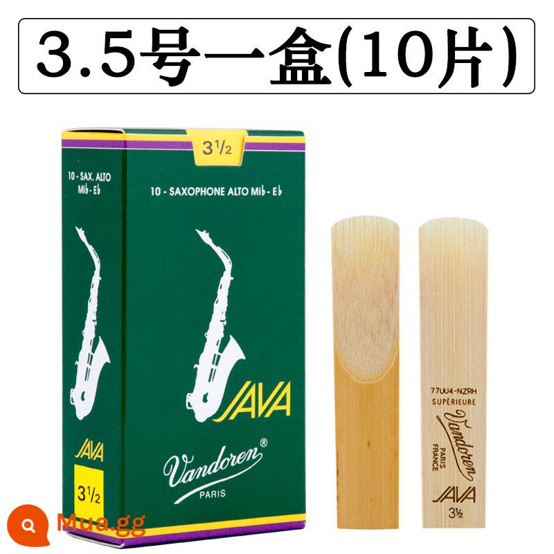 Hộp màu xanh lá cây sậy Bendlin JAVA alto sax sậy e-drop 2.5 Nhạc jazz nổi tiếng của Pháp Vandoren - Hộp xanh Wandelin alto số 3.5