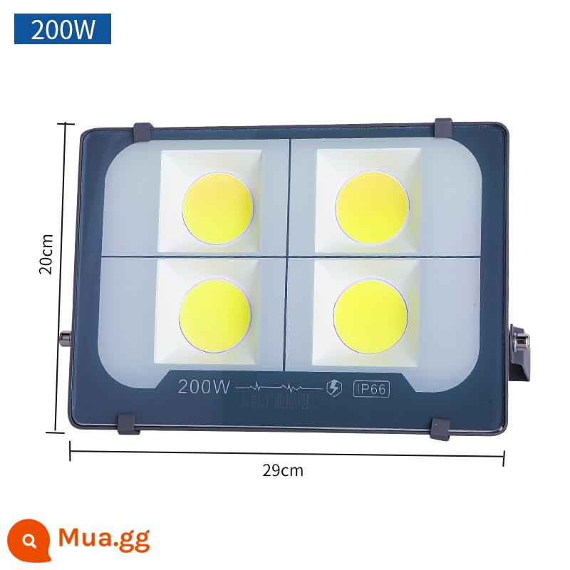 Siêu sáng công suất cao đèn rọi mạnh 400w chiếu sáng công trường ngoài trời đèn chùm tháp đèn pha LED rọi 1000w - Phiên bản nâng cấp điều khiển từ xa sáng 200W - giới hạn 1 chiếc