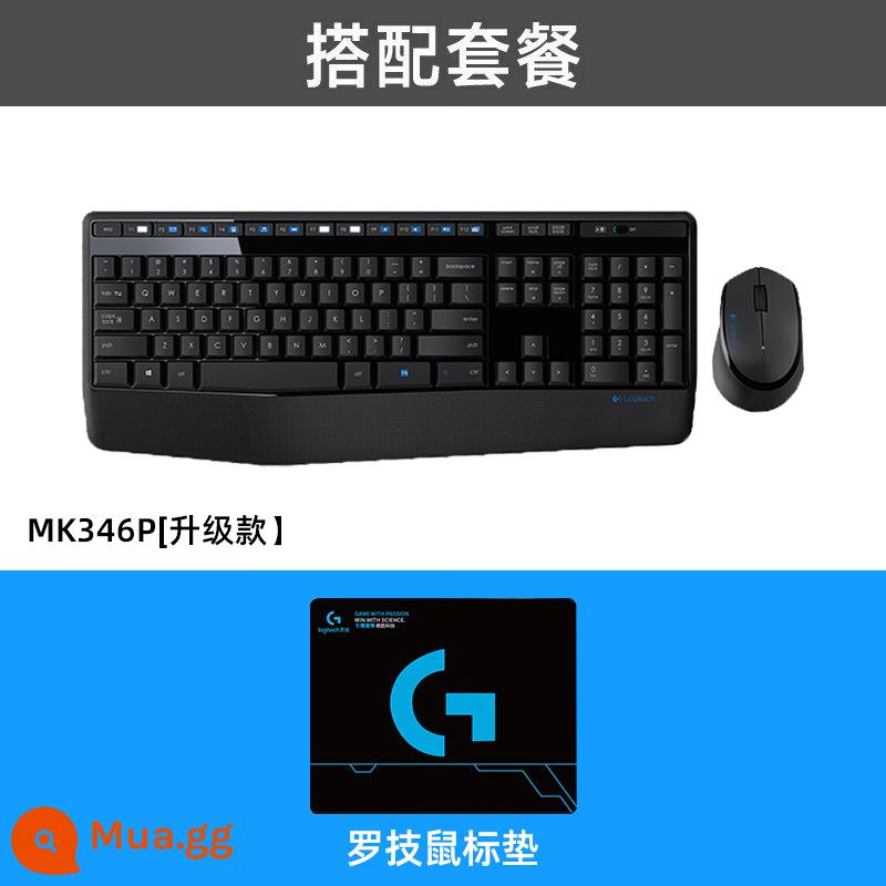 Logitech MK275 Bộ Bàn Phím Chuột Không Dây Phím Chuột Máy Tính Xách Tay Máy Tính Để Bàn Văn Phòng Gõ Game MK235 - MK346P (Tích hợp kê tay) + Bộ bàn phím và chuột không dây pad chuột