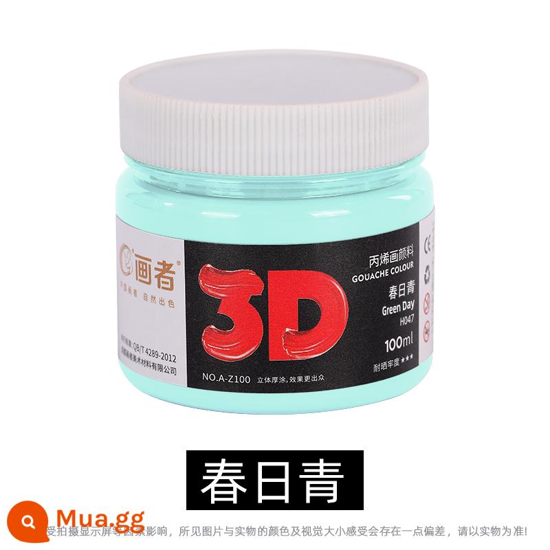 Sơn acrylic chống thấm nước chống nắng không phai trẻ em không độc hại màu trắng đổ đầy đóng hộp kết cấu đơn sắc dụng cụ vẽ sơn hướng dẫn sử dụng sơn tự làm 100ml vàng 300ml dung tích lớn bán buôn - Xuân Nhật