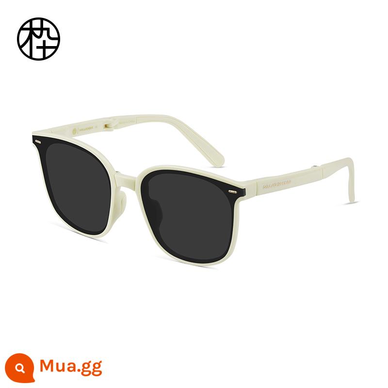 [Cong Jun cùng kiểu] Wood Ninety Folding Sunglasses Female Anti-UVMJ102SH705 Driving Polarized Sunglasses - APC4 Quả mơ Quảng Thạch