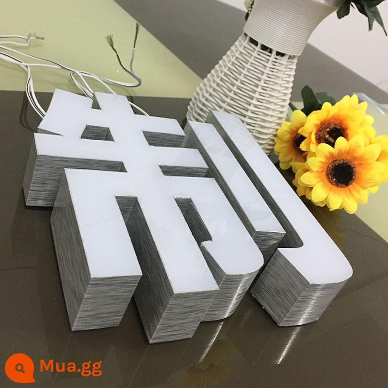 Từ pha lê acrylic từ tùy chỉnh công ty nền tường bảng hiệu tùy chỉnh ba chiều PVC làm từ đầu cửa từ quảng cáo - Ký tự phát sáng vô biên