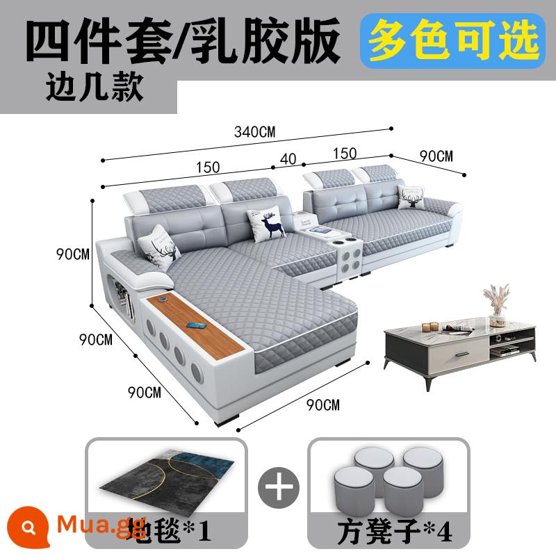 Công nghệ giặt và tháo dỡ cao su không cần giặt mới sofa vải đơn giản hiện đại phòng khách lớn và nhỏ kết hợp nội thất chức năng - Bàn phụ bốn mảnh + bàn cà phê