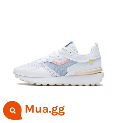 Giày thể thao Li Ning 22 mùa thu mới thời trang nam nữ vuông tròn cổ điển dòng chảy bố Giày AGCS107/108 - [Nữ] AGCS018-3 trắng nhạt/trắng tiêu chuẩn