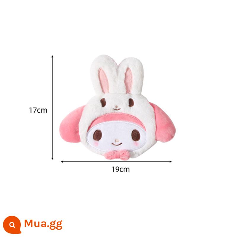 MINISO sản phẩm nổi tiếng Bộ thẻ lông thú Sanrio bằng không Ví đựng tai nghe chó quế Kulomi dễ thương - Giai điệu [người giữ thẻ Maomao]