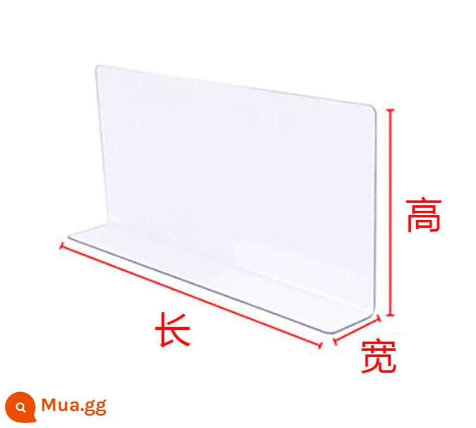 Vách ngăn đáy giường PVC chống bụi để bàn vách ngăn chống rơi vách ngăn hình chữ L ban công sofa chống mèo hiện vật kệ vách ngăn - Dài 1m x rộng 4cm x cao 5cm