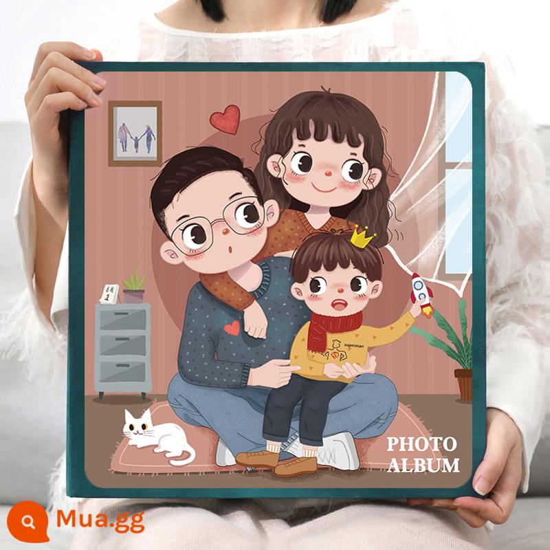 Album album dung lượng lớn chèn sách ảnh kỷ niệm gia đình trẻ em phiên bản 6 inch kỷ lục tăng trưởng của bé cuốn sách tùy biến - Nhà có một bé trai mới