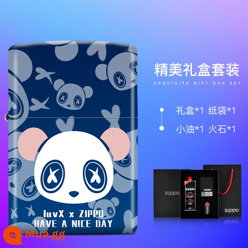 Zippo Light Qiku Bear Bear American Bản gốc nhập khẩu chính thức chính thức Zip để tặng quà cho con trai - Qiku Bear B (bộ hộp quà) tặng ngẫu nhiên một con búp bê cùng kiểu dáng