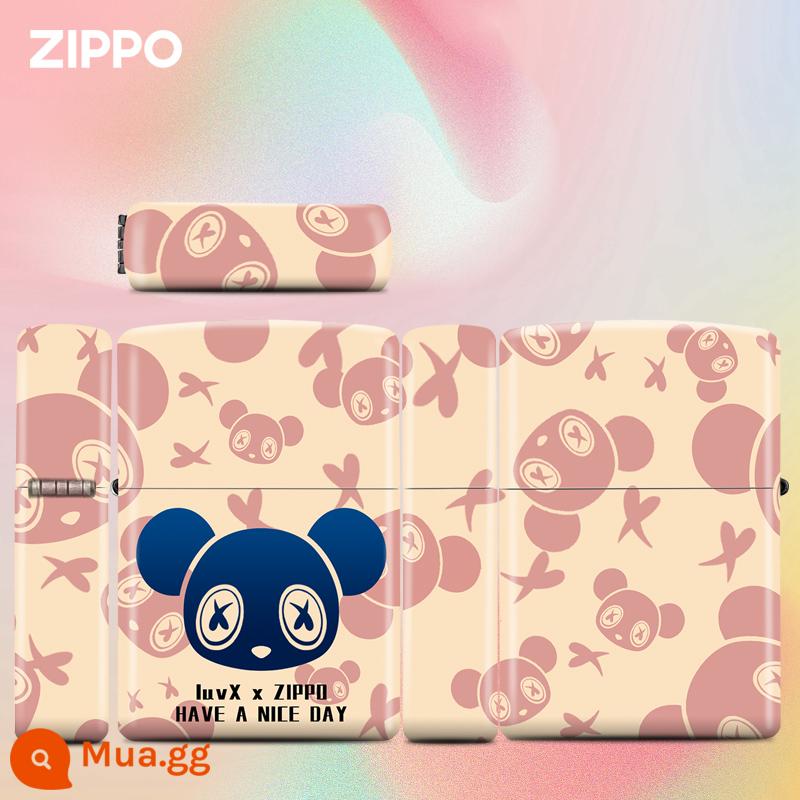 Zippo Light Qiku Bear Bear American Bản gốc nhập khẩu chính thức chính thức Zip để tặng quà cho con trai - Qiku Bear A (máy đơn không chứa dầu) đi kèm cùng một con búp bê như một món quà ngẫu nhiên