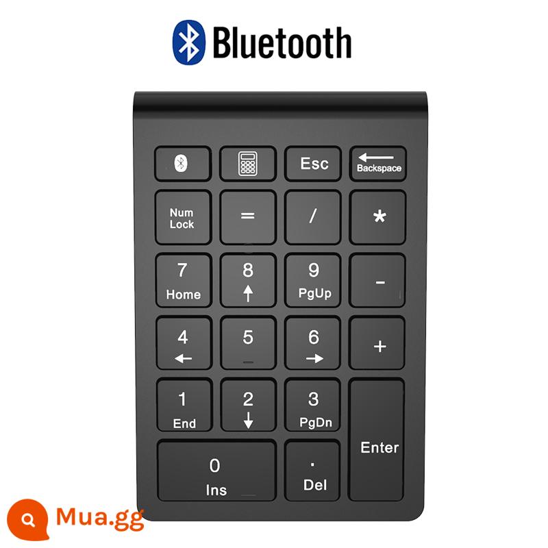 Bàn phím kỹ thuật số Bluetooth không dây tích hợp ngân hàng kế toán tài chính máy tính xách tay máy tính bảng máy tính bảng đa năng tắt tiếng - Đen [Phiên bản Bluetooth 22 phím]