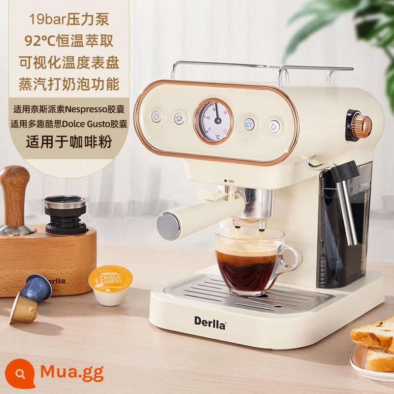 Máy pha cà phê capsule của Đức bán tự động hoàn toàn tại nhà nhỏ của Ý thích hợp cho Nespresso Nestle vui nghĩ mát mẻ - màu trắng sữa