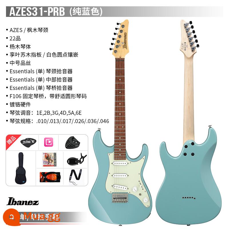 Cửa hàng hàng đầu chính thức của Ibanez IZA Azes31/Azes40 Electric Guitar Signatiat - AZES31-PRB màu xanh thuần khiết