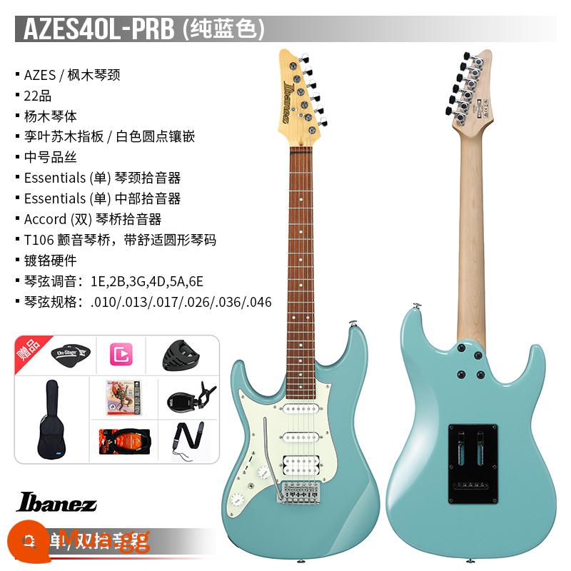 Cửa hàng hàng đầu chính thức của Ibanez IZA Azes31/Azes40 Electric Guitar Signatiat - AZES40L-PRB màu xanh thuần khiết