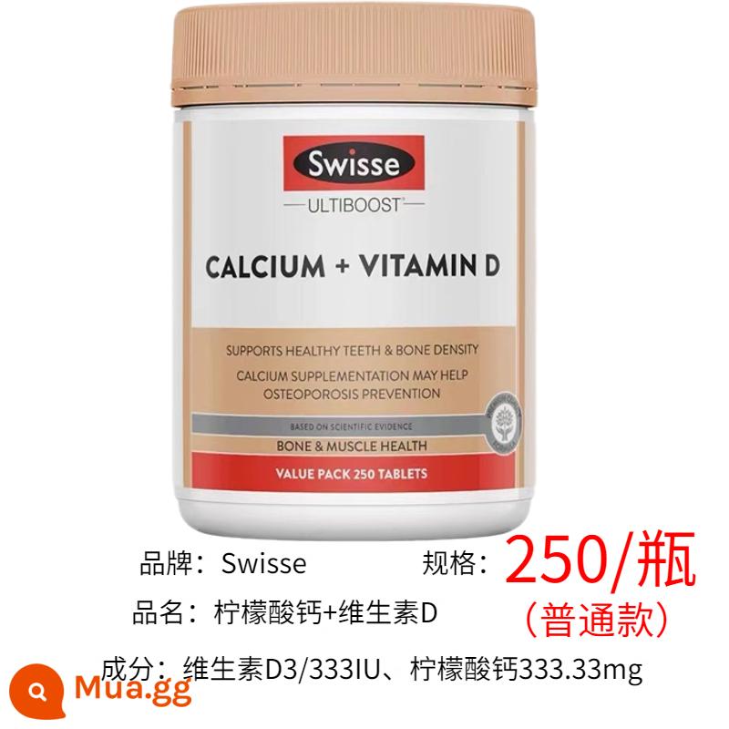 Viên Swisse canxi của Úc + vitamin D canxi citrate 150 hạt bà bầu trung niên và người lớn tuổi mini lady canxi - đen