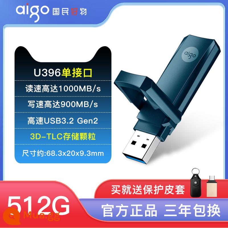 Ổ đĩa flash thể rắn Patriot 128g ổ đĩa flash giao diện kép TypeC tốc độ cao 1tb điện thoại di động dung lượng lớn máy tính ổ đĩa flash USB sử dụng kép - Giao diện đơn [512G] tốc độ cao 1000M