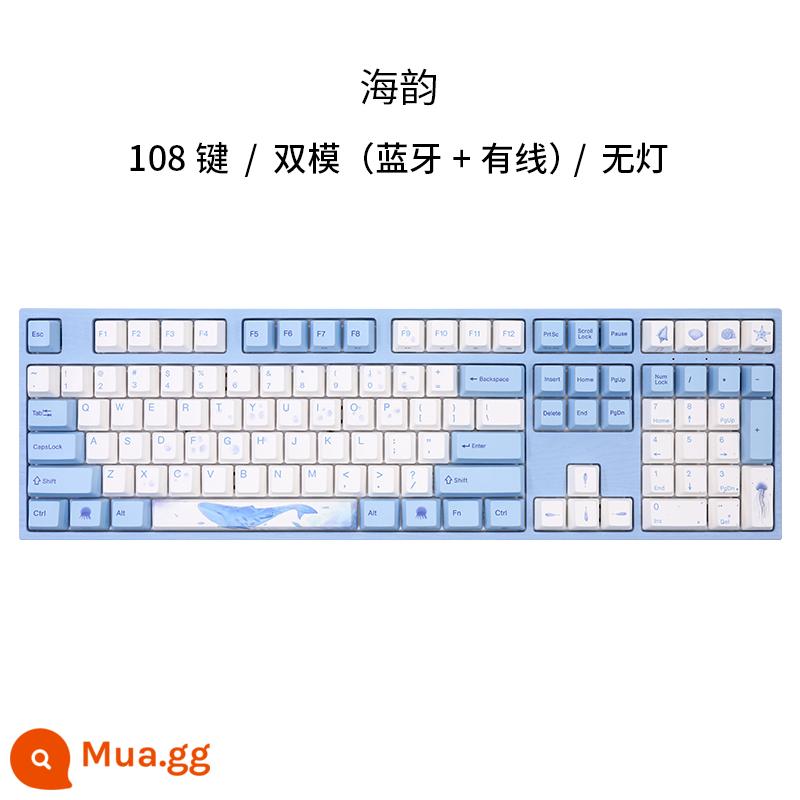 Varmilo Amilo Haiyun Bàn Phím Cơ Có Dây Bluetooth Tụ Điện V2 Ánh Sáng Trắng Văn Phòng Chơi Game - [Haiyun] Chế độ kép (có dây + Bluetooth) 108 phím