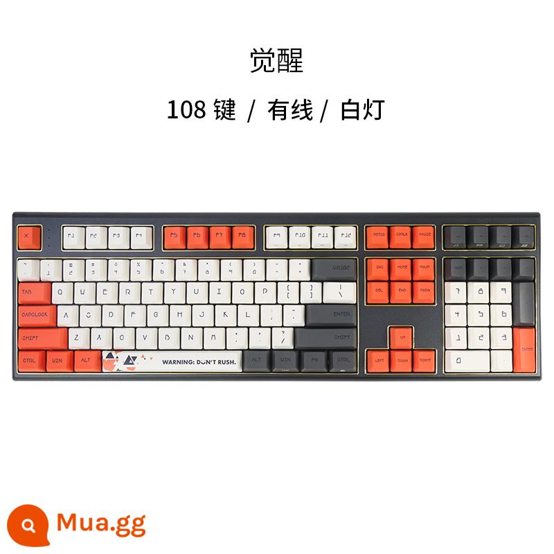 Varmilo Amilo Gương Đánh Thức Nằm Bàn Phím Cơ 3 Chế Độ Bluetooth 2.4G Trò Chơi Văn Phòng 108/87 - [Thức tỉnh] Có dây 108 phím