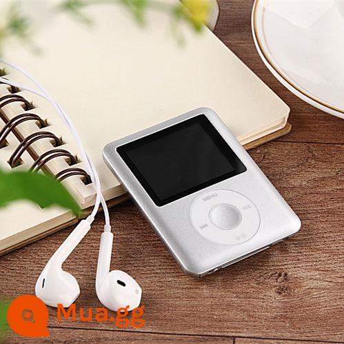 mp3 phiên bản sinh viên Máy nghe nhạc mp4 Walkman học sinh nội trú nghe bài hát p3 nhỏ học tập đặc biệt thẻ cắm ngoài - bạc