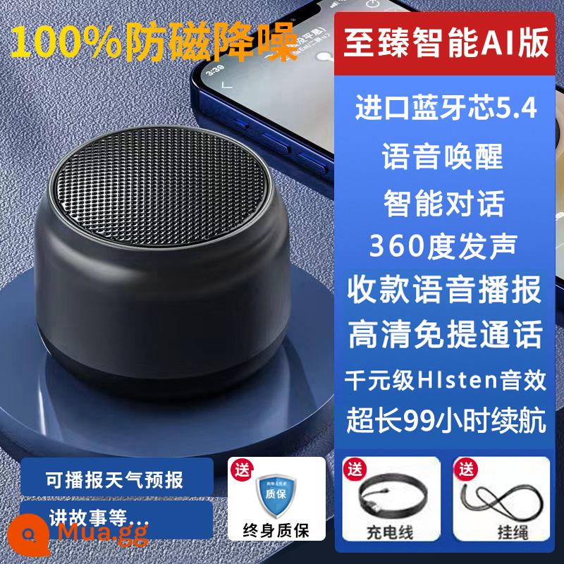 Loa Bluetooth mini âm thanh siêu trầm siêu trầm không dây chất lượng cao di động tại nhà xe nhỏ ngoài trời - Phiên bản Ultimate Smart Ai [Cấu hình đầy đủ tính năng + Thời lượng pin dự phòng tăng gấp đôi + Chất lượng âm thanh Hlsten + Trợ lý giọng nói + Phát giọng nói siêu rõ]