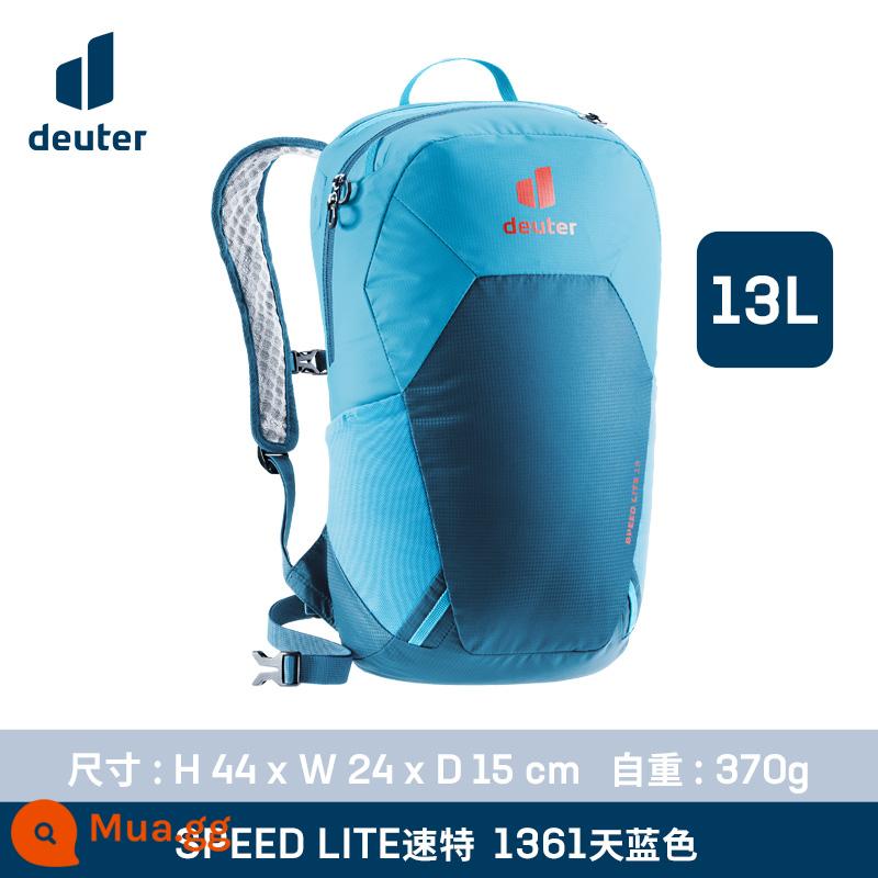 Đức Dort deuter nhập khẩu tốc độ đặc biệt siêu nhẹ túi đeo vai đi bộ đường dài thể thao ba lô leo núi túi - Xanh da trời-13L