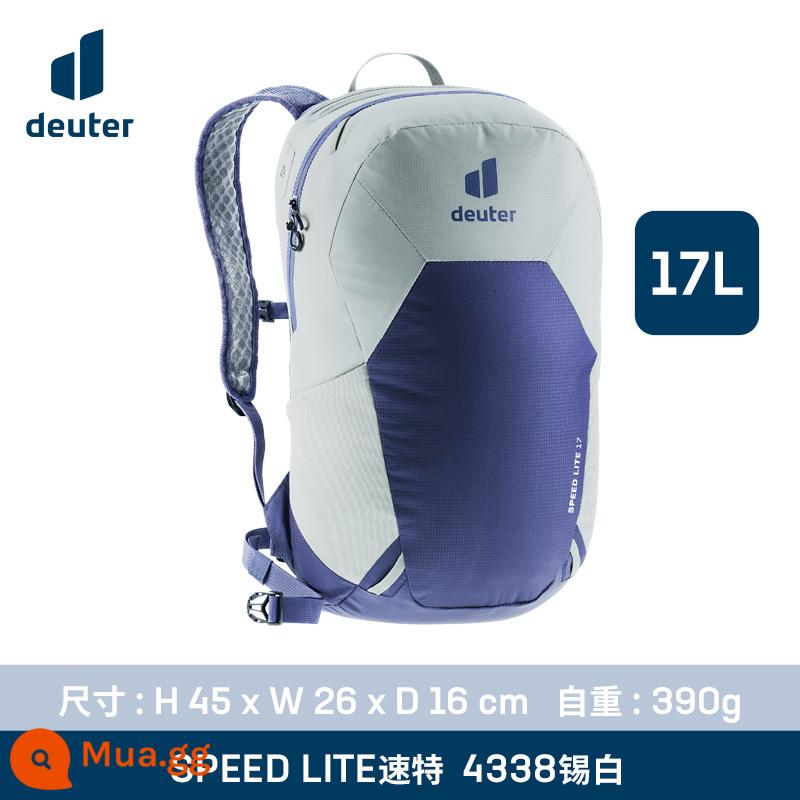 Đức Dort deuter nhập khẩu tốc độ đặc biệt siêu nhẹ túi đeo vai đi bộ đường dài thể thao ba lô leo núi túi - Thiếc trắng--17L