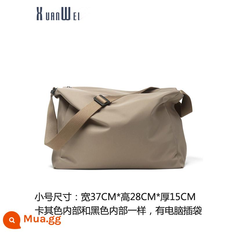 Xuanwei Túi Nam Túi Đeo Vai Túi Messenger Nam Túi Vải Bố Nylon Xu Hướng Công Suất Lớn Du Lịch Thể Thao Giải Trí - kèn kaki