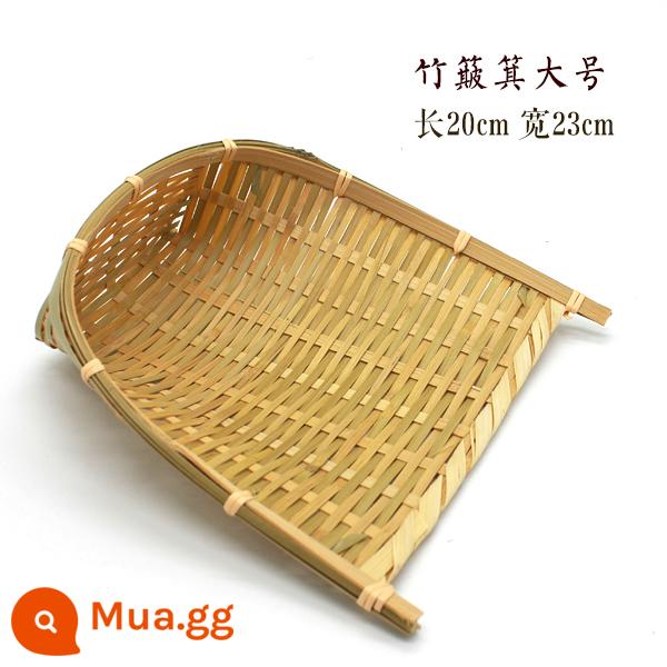 Thủ công giỏ tre đựng trái cây tròn quét rác khách sạn trang trại giải khát khay tre đựng giỏ tre hấp bánh mì giỏ trang trí mẫu giáo - Thùng tre lớn