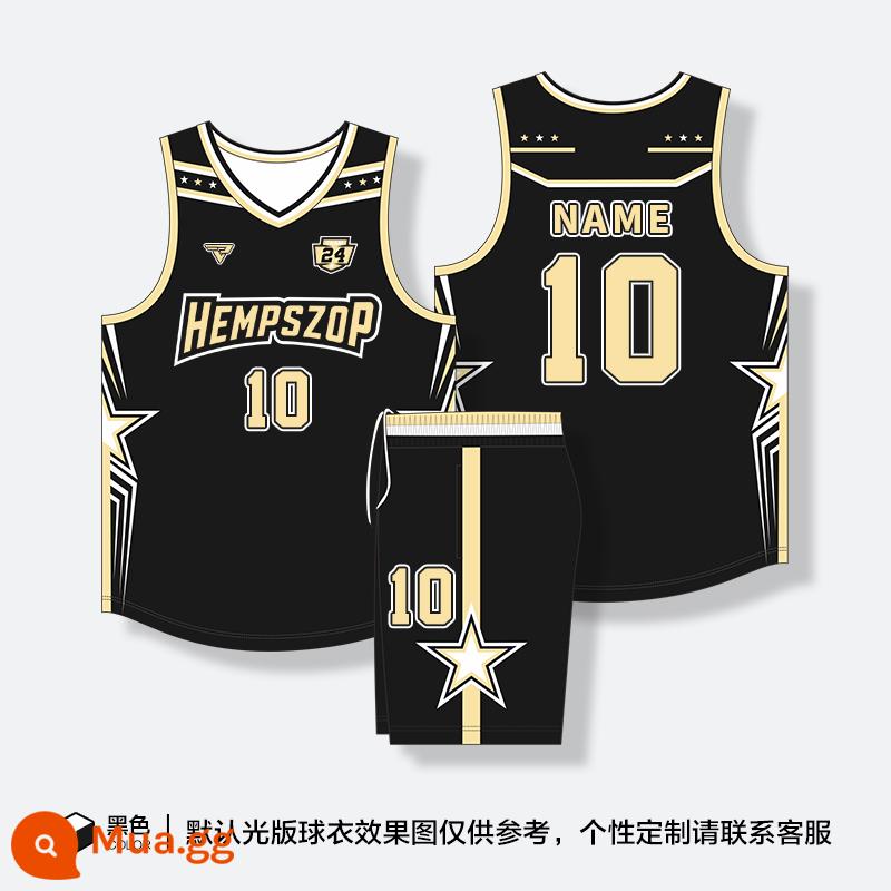 Retro Basketball Suit Suit Male Custom American Jersey đào tạo Đội ngũ áo vest thể thao Mua - 255-đen phong cách Mỹ