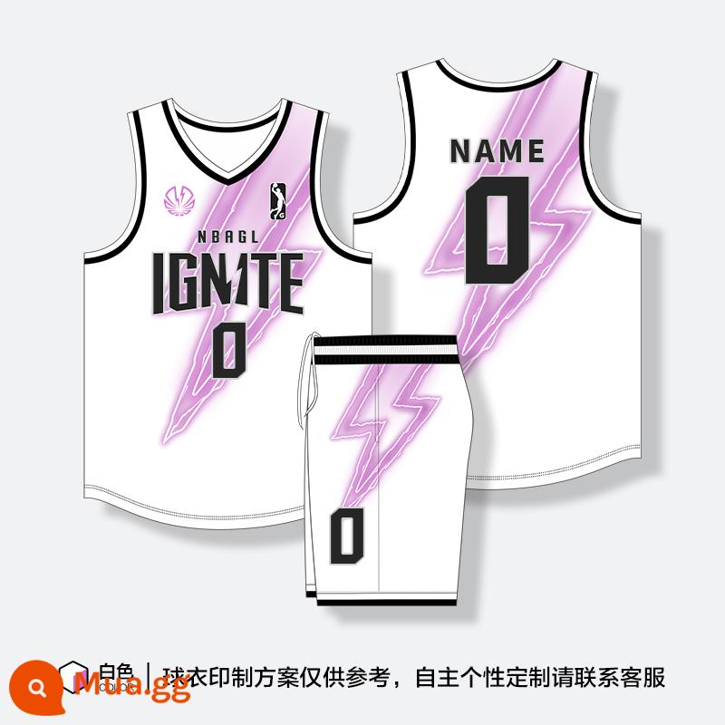 Retro Basketball Suit Suit Male Custom American Jersey đào tạo Đội ngũ áo vest thể thao Mua - 263-trắng phong cách Mỹ