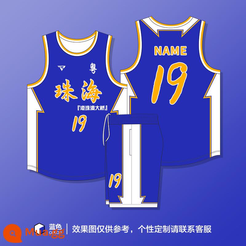 Retro Basketball Suit Suit Male Custom American Jersey đào tạo Đội ngũ áo vest thể thao Mua - 267-xanh kiểu Mỹ