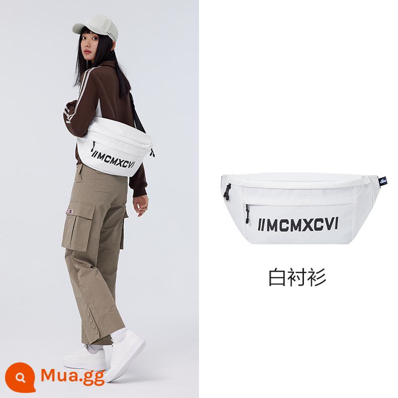 Túi Messenger Semir dành cho nam Thương hiệu hợp thời trang Túi cỡ lớn Túi satchel Túi đeo vai nam Túi thể thao nam Ba lô bé trai Túi đeo ngực thông thường dành cho nữ - Trắng