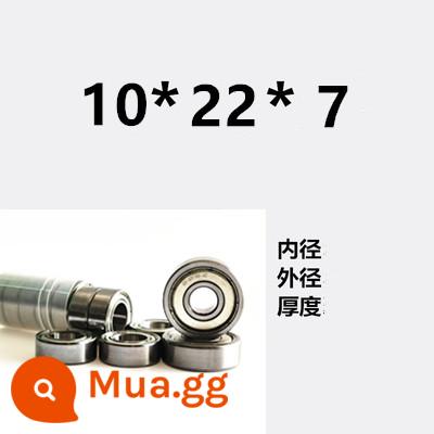 Vòng bi nhỏ có đường kính trong 3 4 5 6 7 8 9 10 12 đường kính ngoài 13 14 15 16 17 19 20mm - Màu xanh huỳnh quang, 10 bên trong, 22 bên ngoài, dày 7 chục