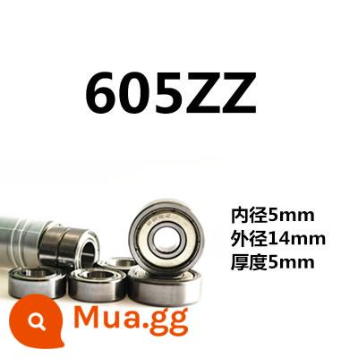 Vòng bi nhỏ có đường kính trong 3 4 5 6 7 8 9 10 12 đường kính ngoài 13 14 15 16 17 19 20mm - 605 bên trong 5 bên ngoài 14 dày 5 mười