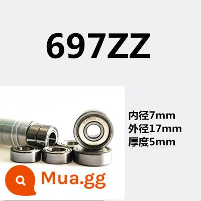 Vòng bi nhỏ có đường kính trong 3 4 5 6 7 8 9 10 12 đường kính ngoài 13 14 15 16 17 19 20mm - Màu sen 697 (7*17*5) mười miếng