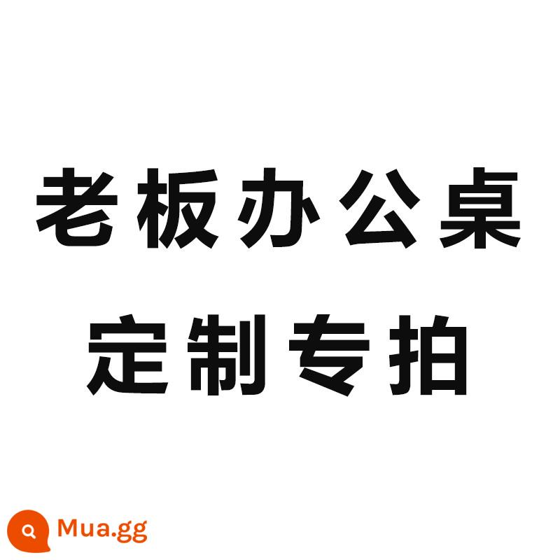 Bàn ghế văn phòng sếp kết hợp gỗ sơn da nguyên khối phòng lãnh đạo phong cách Trung Quốc bàn sếp bàn chủ tịch bàn chủ tịch điều hành - Bàn sếp tùy chỉnh