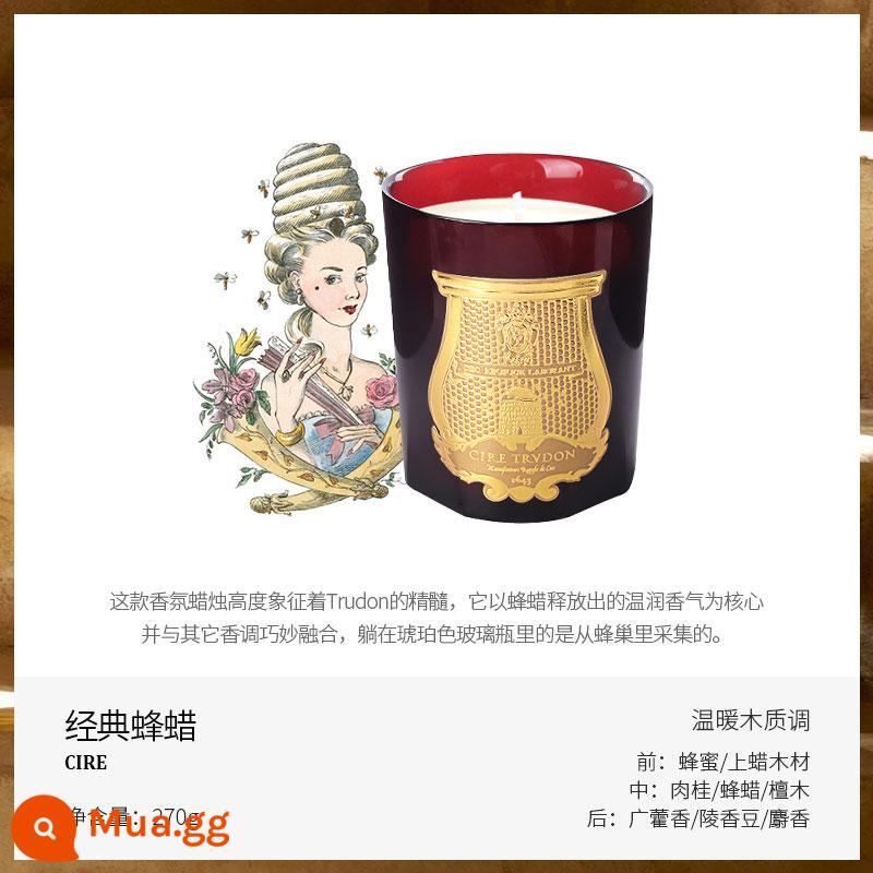 Cire Trudon Giáng Sinh Pháp nến thơm làm dịu tinh dầu hỗ trợ giấc ngủ hương thơm đám cưới sinh nhật Quà Tặng Năm Mới - Sáp ong 270g