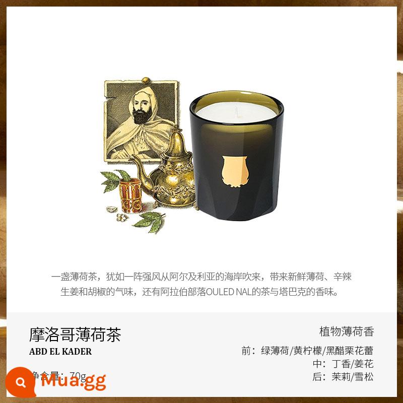 Cire Trudon Giáng Sinh Pháp nến thơm làm dịu tinh dầu hỗ trợ giấc ngủ hương thơm đám cưới sinh nhật Quà Tặng Năm Mới - Trà bạc hà Maroc 70g