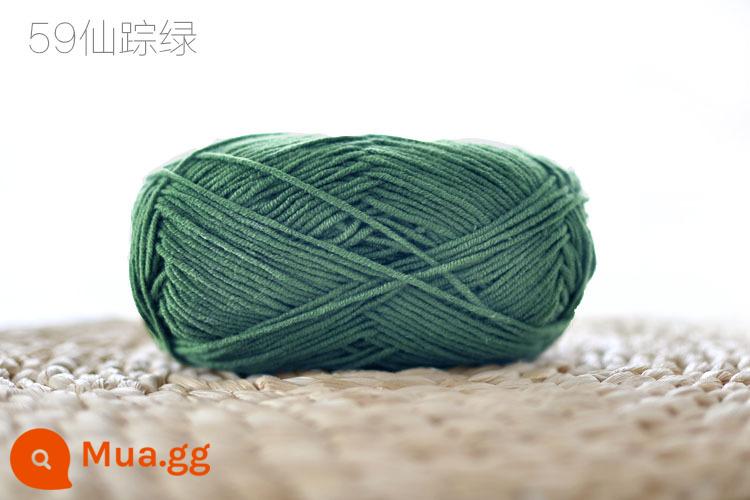 Xue Feier búp bê dễ thương 4 sợi sữa sợi cotton handmade DIY dệt kim móc búp bê sợi cotton bé len bóng bé - 59 Phù Thủy Xanh