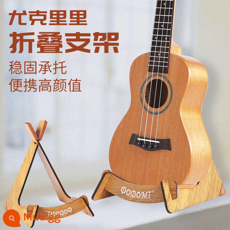 Đàn Guitar Kệ Gỗ Chắc Chắn Sàn Đứng Bass Đứng Đàn Ukulele Đứng Có Thể Tháo Rời Hình Chữ L Mang Theo - [Giá đỡ bằng gỗ cỡ XL với gỗ óc chó có thể tháo rời] Đàn violin Ukulele