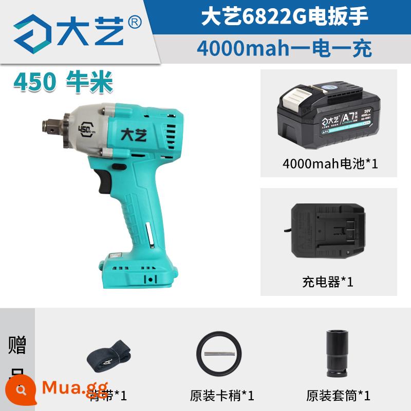 Máy vặn vít điện chính hãng Dayi chính hãng 450N không chổi than mô-men xoắn cao A7-6801S sạc lithium tác động 6822G - A7-6822G [mô-men xoắn 450] 4000mah [một lần sạc, một lần sạc]