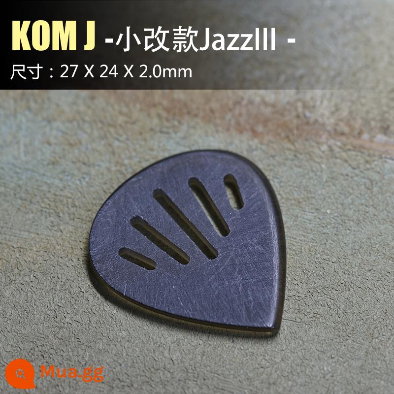 GEARXXX mới KAMEN PICK guitar điện bass mái chèo chuyên nghiệp được đánh bóng bằng tay chống trơn trượt chống mài mòn - Kom J (Jazz tốc độ) 2.0mm