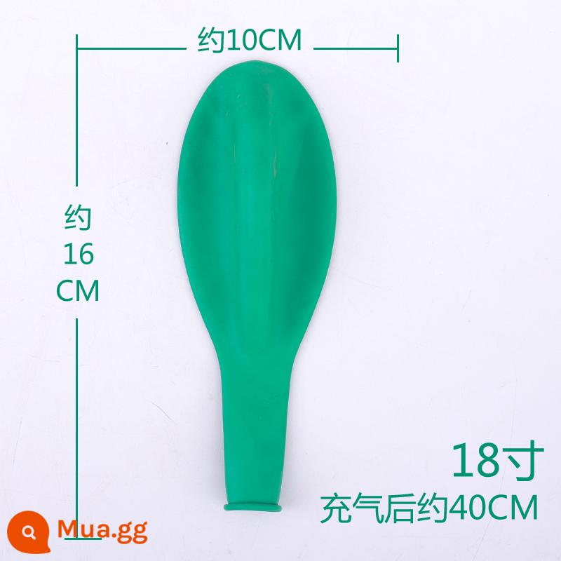 Dày 36 Inch Bóng Lớn Cực Lớn Nổ Bóng Cho Trẻ Em Chống Cháy Nổ Bóng Cao Su Đồ Chơi Trang Trí - 10 miếng xanh 18 inch (bơm hơi)