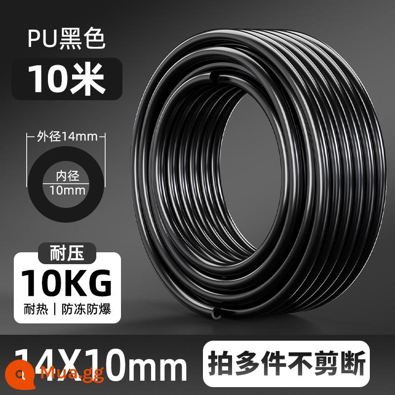 PU khí quản vòi khí nén máy bơm không khí khí quản cao áp 8*5/16/14/12/10/4/6/8mm khí quản - PU14*10 đen 10 mét